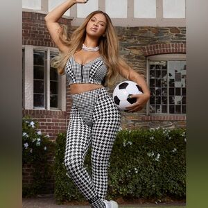 IVY PARK x Adidas Black and White Houndstooth Set